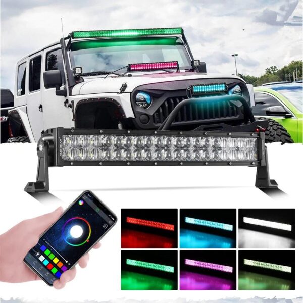 Auxbeam V-Pro Series RGBW Offroad LED Light Bars | Auxbeam LED Light Bars | Auxbeam