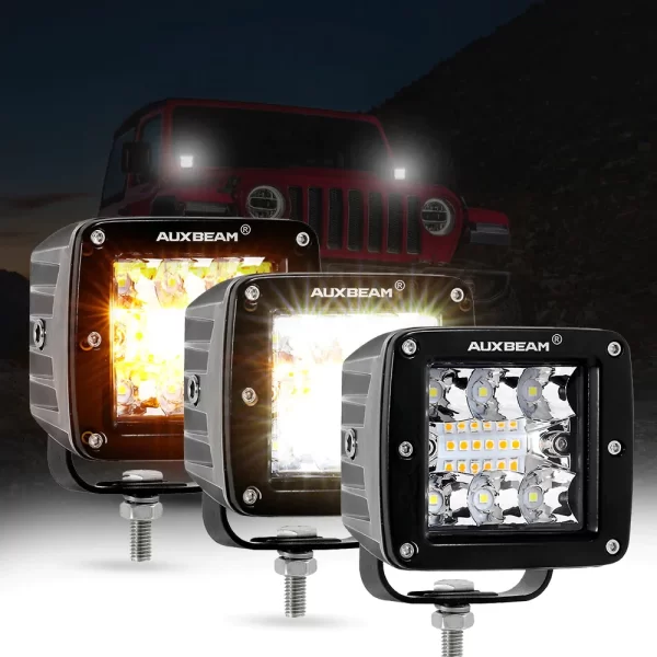 Auxbeam 6 MODES SERIES White/Amber LED LIGHT BARS | Auxbeam LED Light Bars | Auxbeam