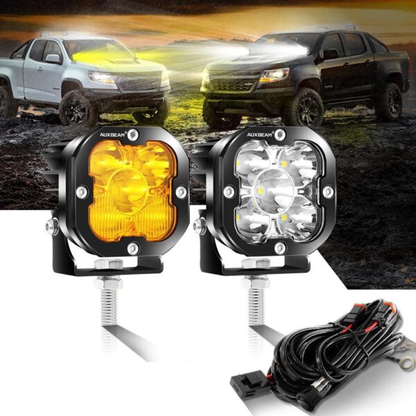 Auxbeam 3 Inch 80W 9600 Lumens LED pod Lights | Auxbeam | Auxbeam Pod Lights