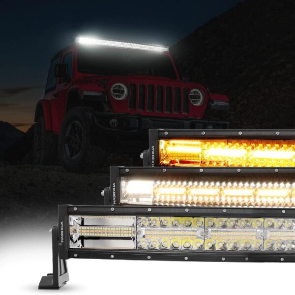 Auxbeam 6 MODES SERIES White/Amber LED LIGHT BARS | Auxbeam LED Light Bars | Auxbeam