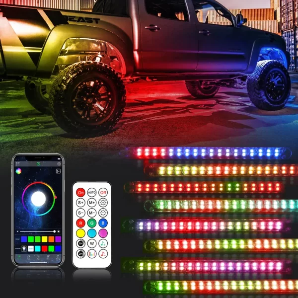 Auxbeam Magic Dream Color RGB Underglow Lights LED Strip Lights Kit | Auxbeam | Auxbeam LED Fancy Lights