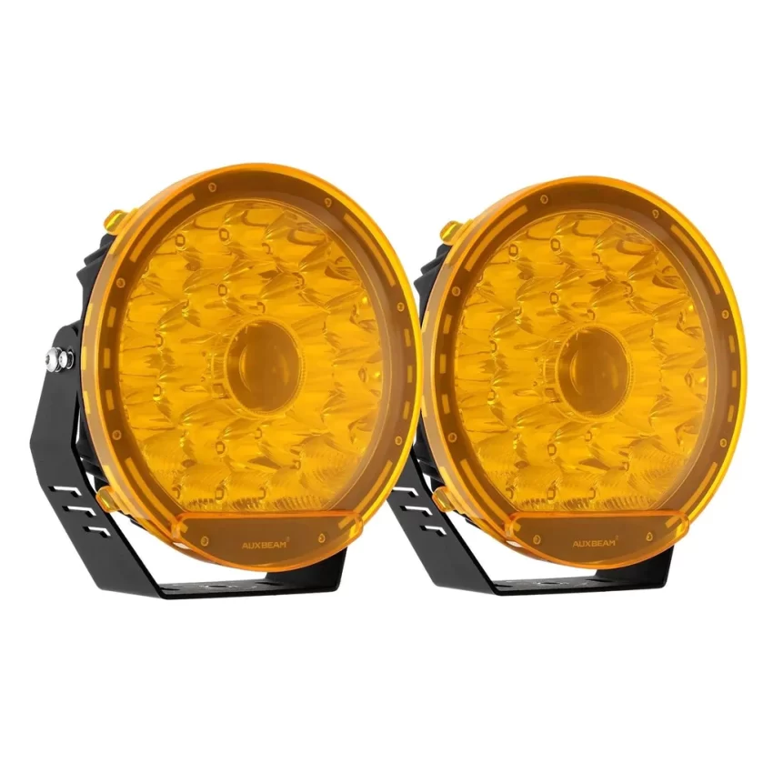 9 Inch Round LED Driving Light Amber Cover Light Shield - Image 10