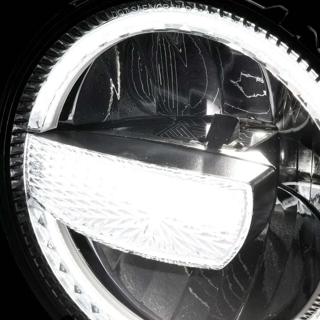 Auxbeam 9 Inch 120W 9000 Lumens LED Headlights With Halo Ring DRL | Auxbeam | Auxbeam LED Headlights Assemblies - Image 11