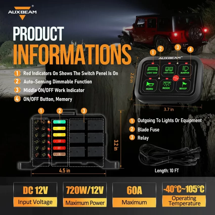 C60 6 Gang LED Switch Panel - Image 10