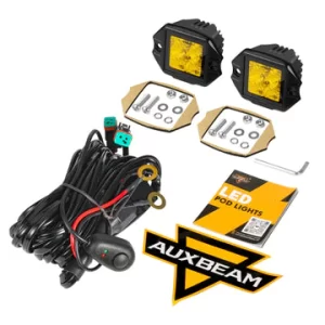 Auxbeam 3.5 Inch 40W Flush Mount LED Pod Light White & Amber Flood Off Road Lights | Auxbeam | Auxbeam Pod Lights - Image 11