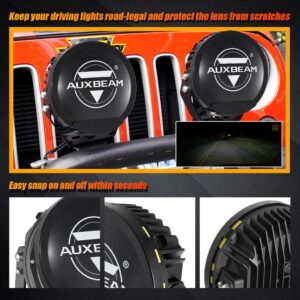 Auxbeam 7 Inch 240W 24000Lumens Black LED Driving Lights | Auxbeam LED Driving Lights | Auxbeam - Image 12
