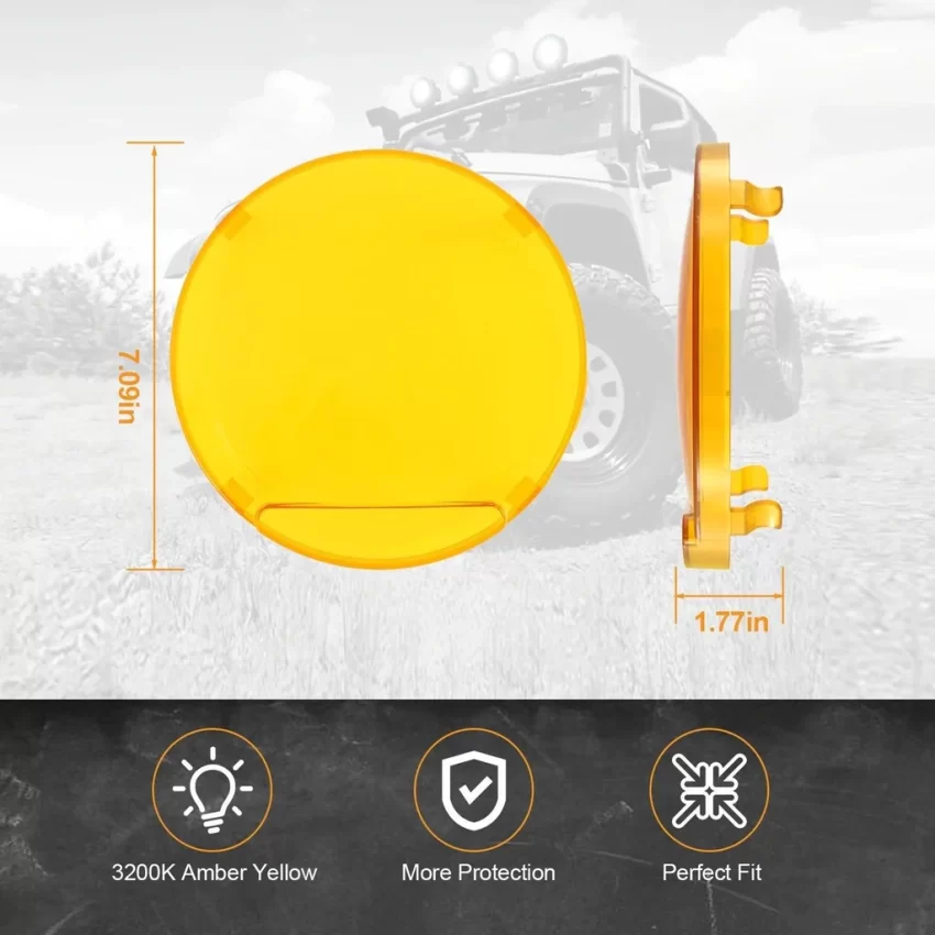 Auxbeam  7Inch 210W Round Spot Beam Off Road LED Driving Lights | Auxbeam LED Driving Lights | Auxbeam - Image 13