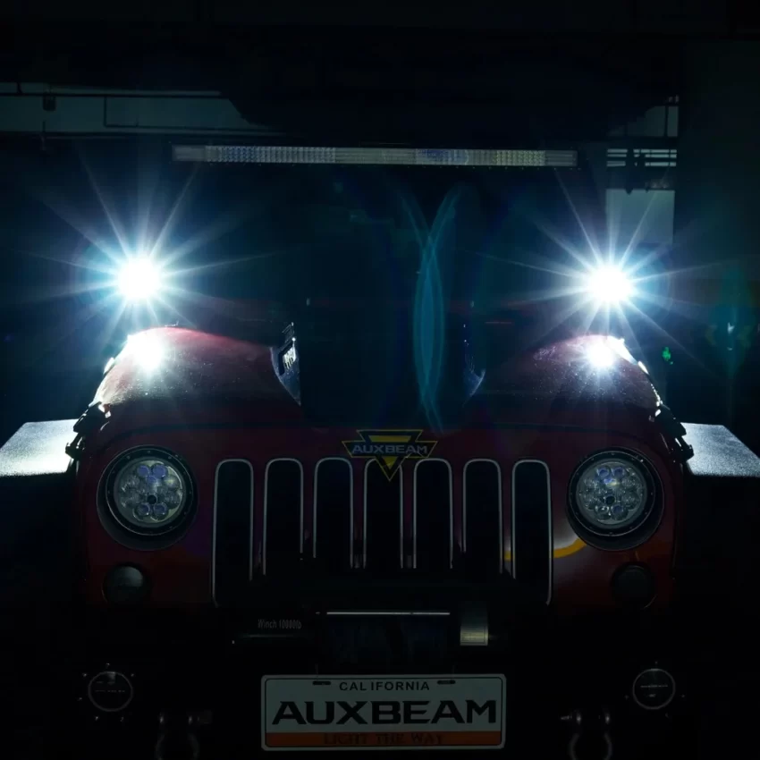 Auxbeam 4 Inch 72W Round Spot White/Amber LED POD Light - Clear Lens | Auxbeam | Auxbeam Pod Lights - Image 13