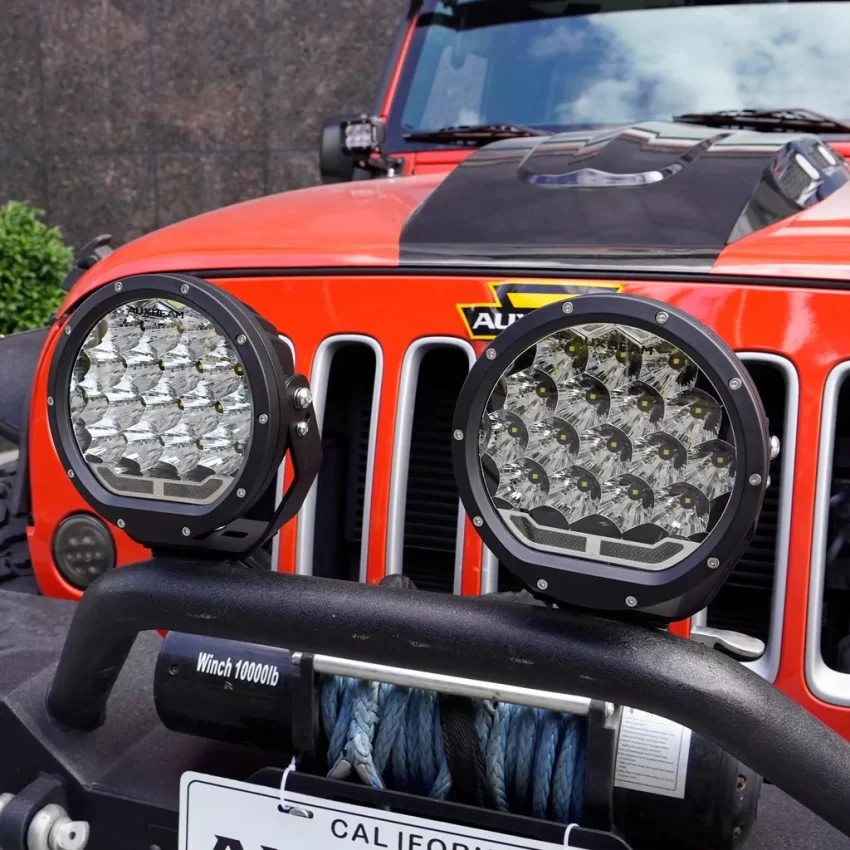 Auxbeam 7 Inch 178W Round Off Road Light Spot Beam LED Driving Lights | Auxbeam LED Driving Lights | Auxbeam - Image 14