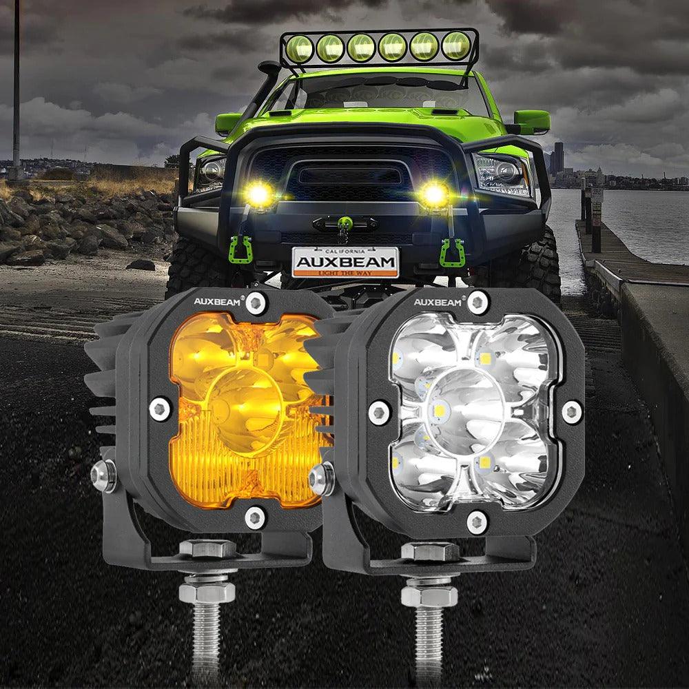 Auxbeam 3 Inch 80W 9600 Lumens LED pod Lights | Auxbeam | Auxbeam Pod Lights - Image 16