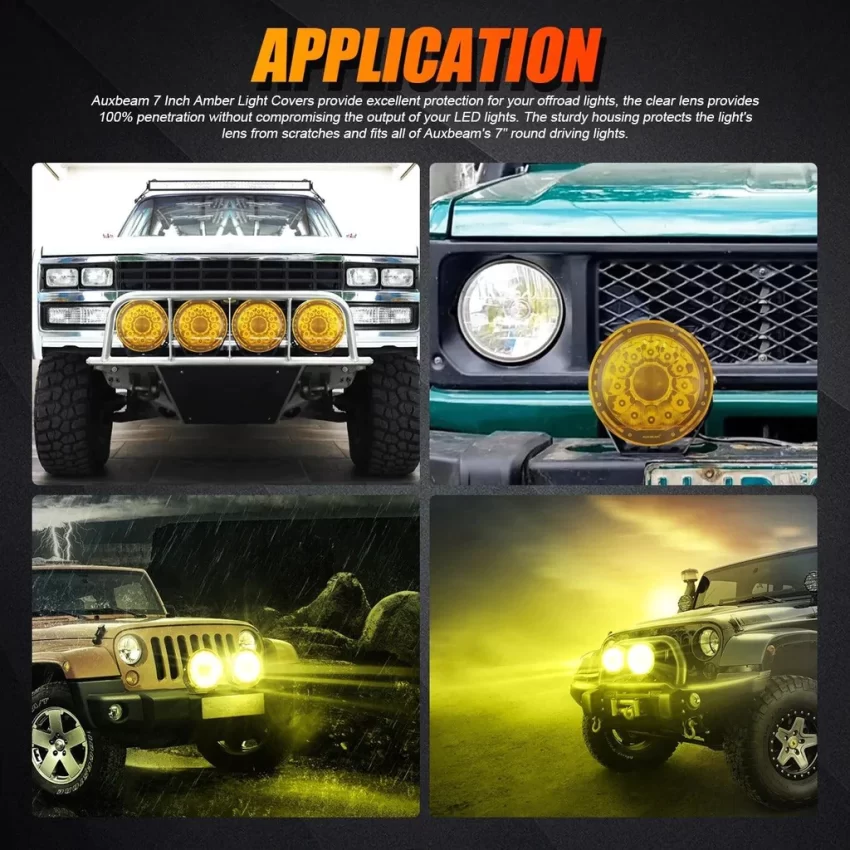 Auxbeam 7 Inch 230W 360-PRO Lens LED Driving Lights | Auxbeam LED Driving Lights | Auxbeam - Image 16