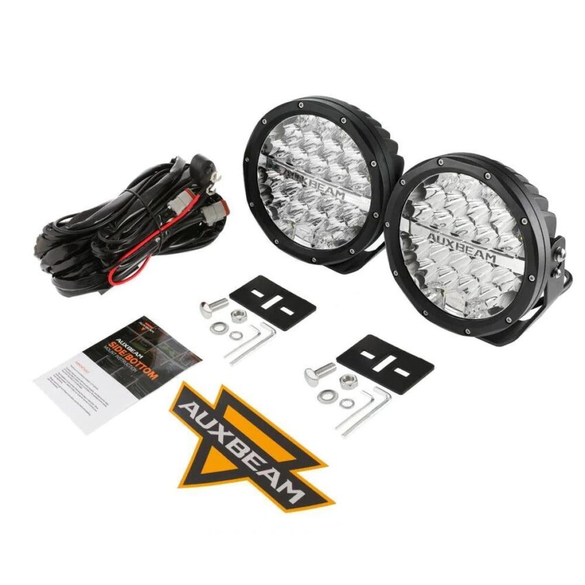 Auxbeam 7 Inch 240W 24000Lumens Black LED Driving Lights | Auxbeam LED Driving Lights | Auxbeam - Image 17