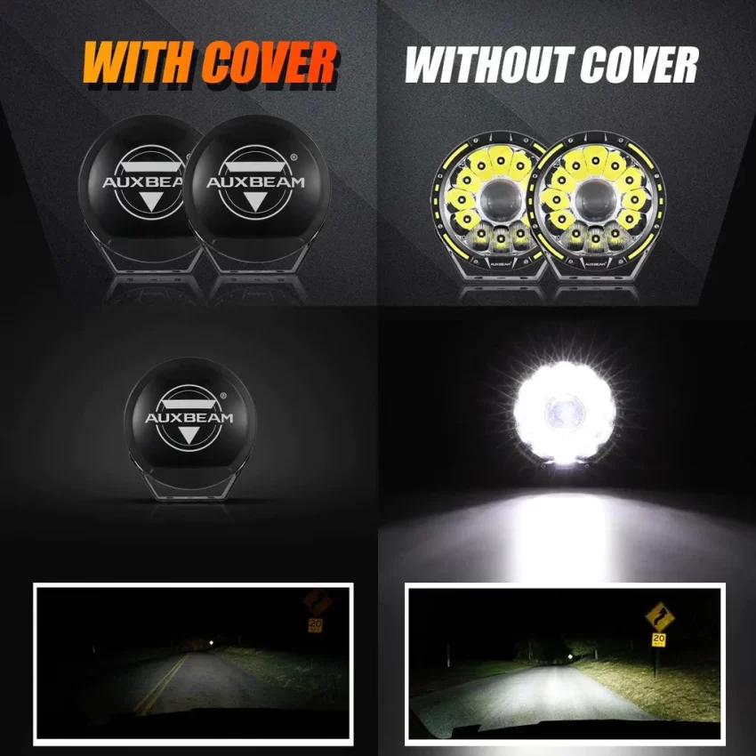 Auxbeam 7 Inch 230W 360-PRO Lens LED Driving Lights | Auxbeam LED Driving Lights | Auxbeam - Image 17