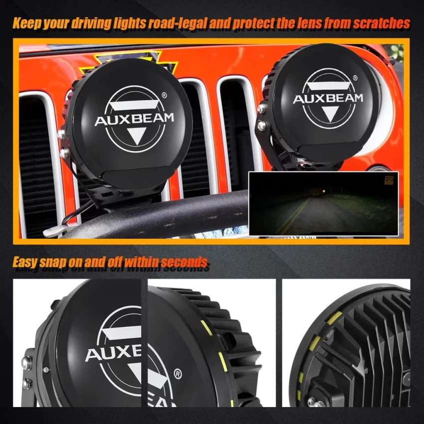 Auxbeam 7 Inch 230W 360-PRO Lens LED Driving Lights | Auxbeam LED Driving Lights | Auxbeam - Image 18