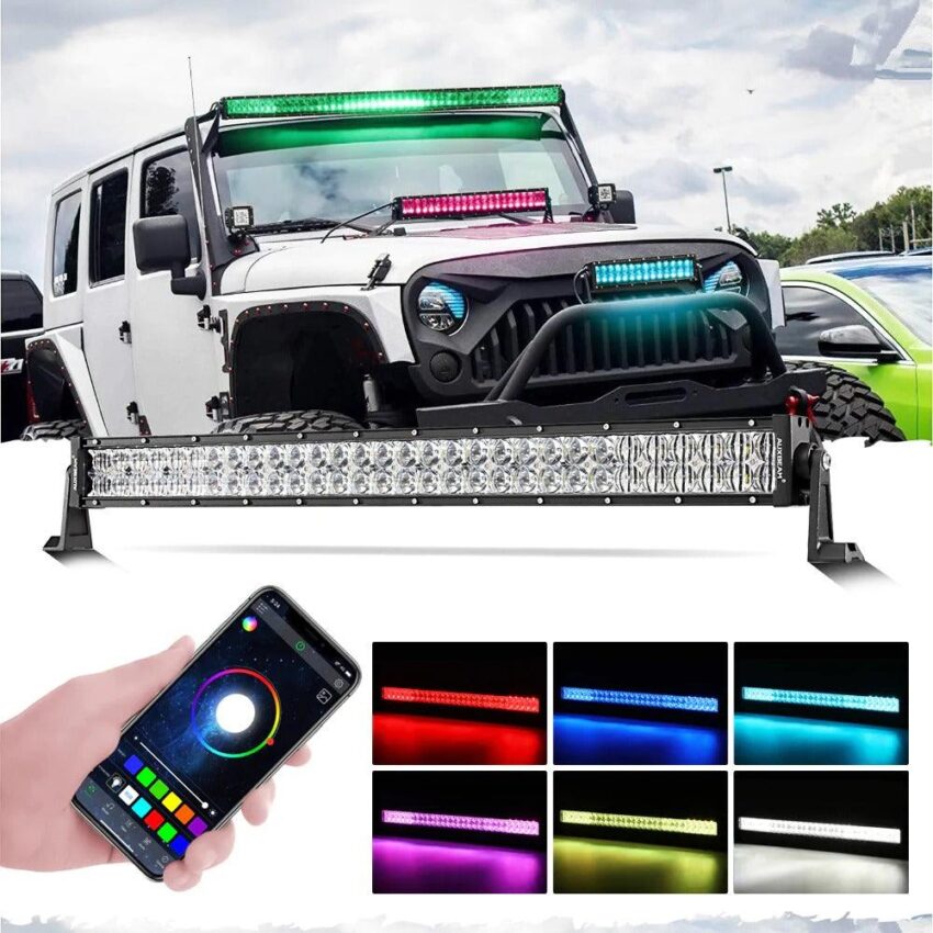 Auxbeam V-Pro Series RGBW Offroad LED Light Bars | Auxbeam LED Light Bars | Auxbeam - Image 2