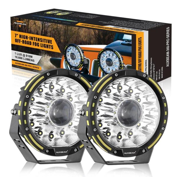 Auxbeam 7 Inch 230W 360-PRO Lens LED Driving Lights | Auxbeam LED Driving Lights | Auxbeam
