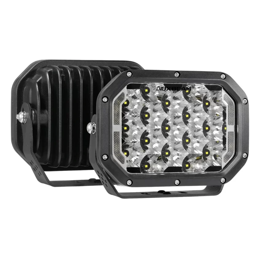Auxbeam 7X5 Inch LED PODS White Driving Lights DRL | Auxbeam LED Driving Lights | Auxbeam