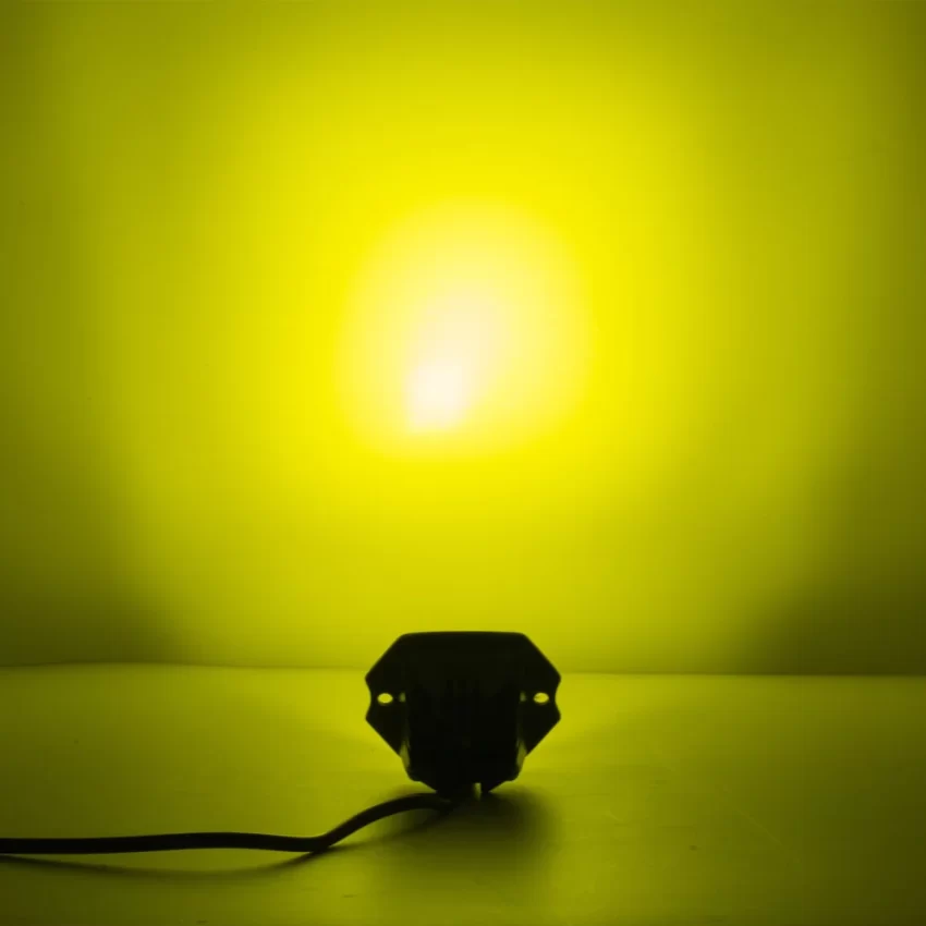 Auxbeam 3.5 Inch 40W Flush Mount LED Pod Light White & Amber Flood Off Road Lights | Auxbeam | Auxbeam Pod Lights - Image 2