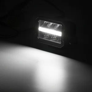 Auxbeam 4.5 INCH 120W 13920LM LED PODS WITH WHITE DRL & AMBER OFF ROAD DRIVING LIGHT | Auxbeam | Auxbeam Pod Lights - Image 3