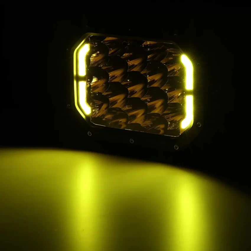 Auxbeam 7X5 Inch LED Pods Amber Spot Driving Lights | Auxbeam LED Driving Lights | Auxbeam - Image 3