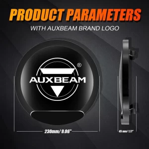 9 Inch Round LED Driving Light Black Cover Light Shield - Image 3