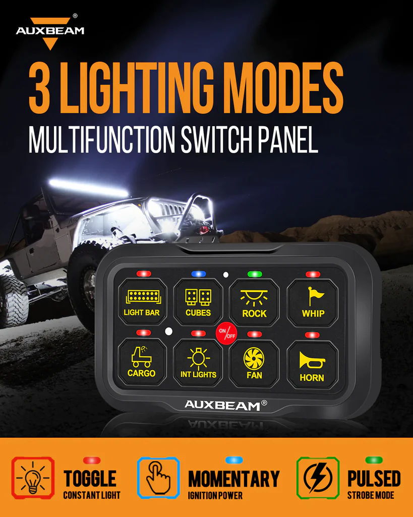 RA80 X2 RGB 8 Gang Switch Panel Kit - (without app) - Image 3