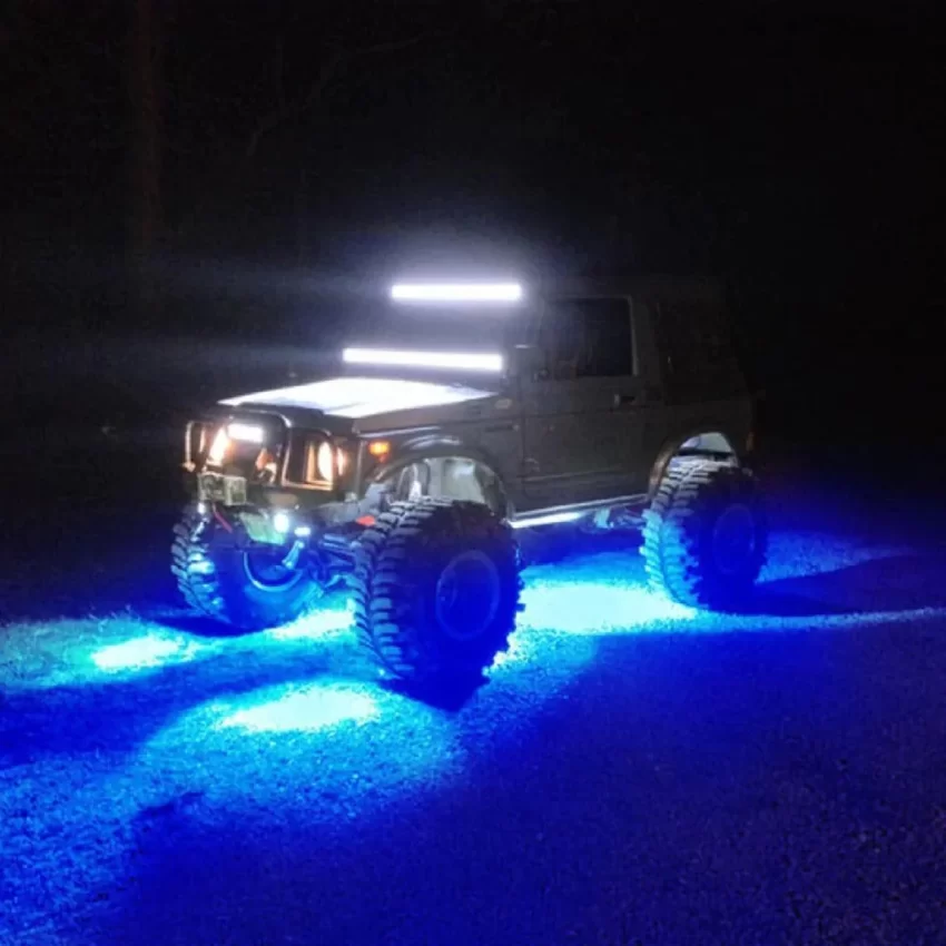 Auxbeam RGB LED Rock Light Set With Bluetooth Controller - 4 Piece Set | Auxbeam | Auxbeam LED Fancy Lights - Image 3