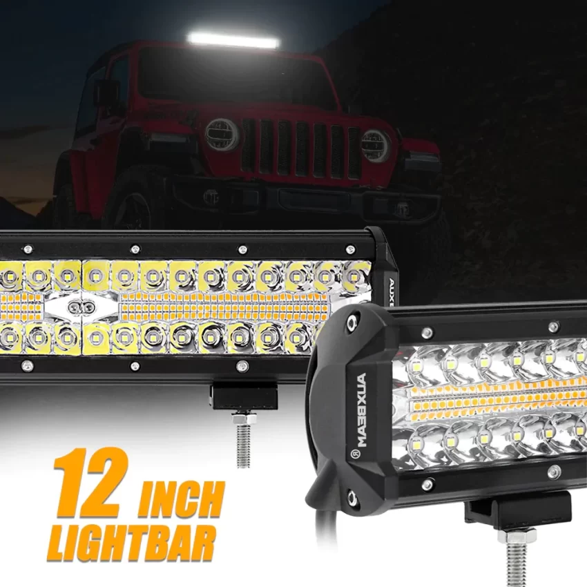 Auxbeam 6 MODES SERIES White/Amber LED LIGHT BARS | Auxbeam LED Light Bars | Auxbeam - Image 4