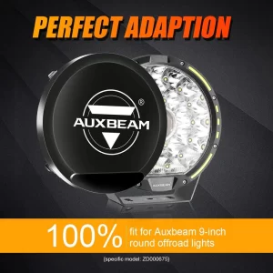 9 Inch Round LED Driving Light Black Cover Light Shield - Image 4