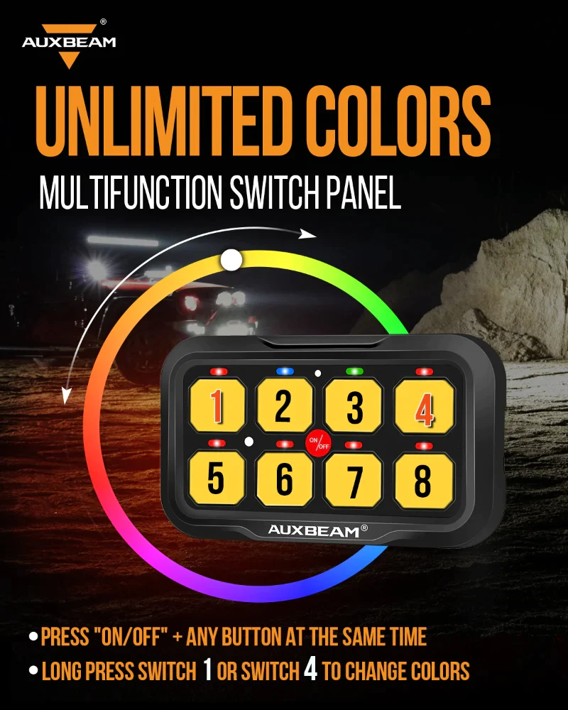 RA80 X2 RGB 8 Gang Switch Panel Kit - (without app) - Image 4