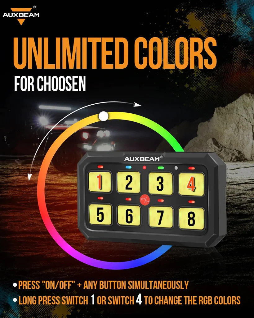 RA80 XL RGB Larger Size Switch Panel - Image 4