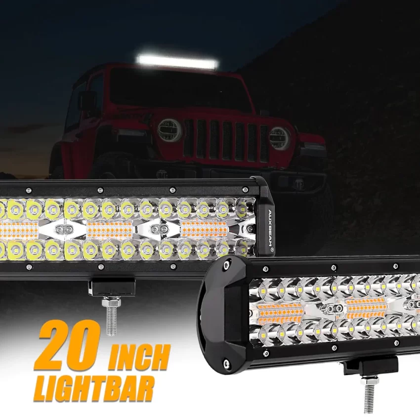 Auxbeam 6 MODES SERIES White/Amber LED LIGHT BARS | Auxbeam LED Light Bars | Auxbeam - Image 3