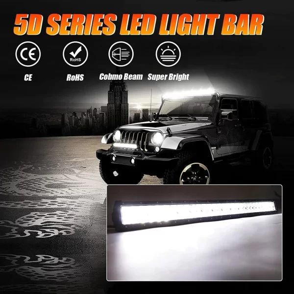 Auxbeam 5D SERIES COMBO DUAL ROW LED LIGHT BARS | Auxbeam LED Light Bars | Auxbeam