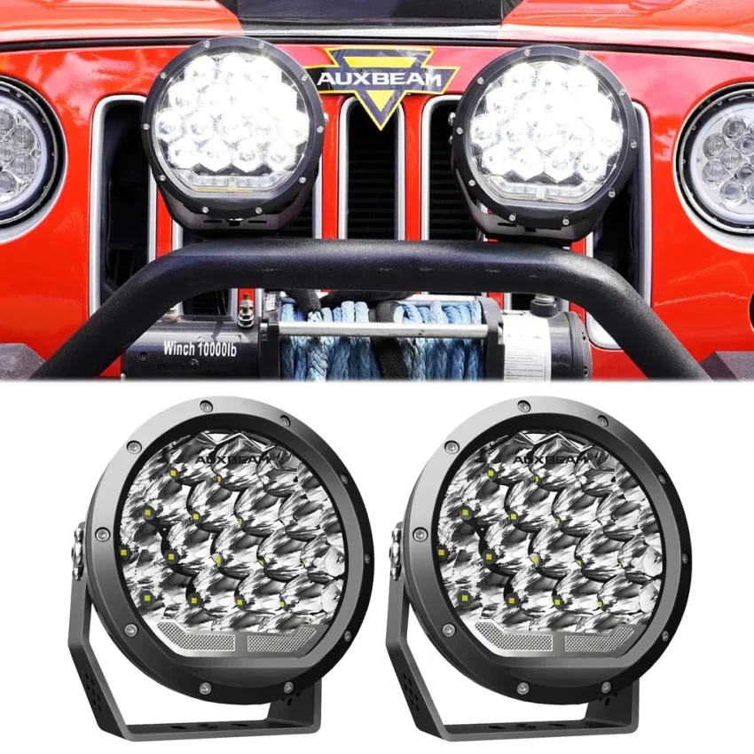 Auxbeam 7 Inch 178W Round Off Road Light Spot Beam LED Driving Lights | Auxbeam LED Driving Lights | Auxbeam