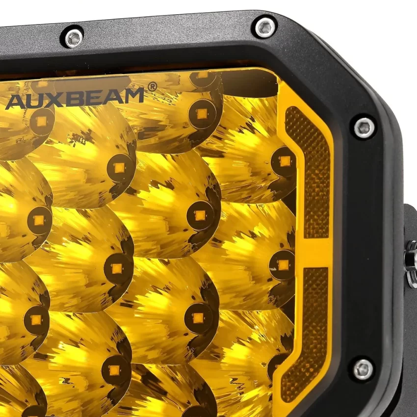 Auxbeam 7X5 Inch LED Pods Amber Spot Driving Lights | Auxbeam LED Driving Lights | Auxbeam - Image 6