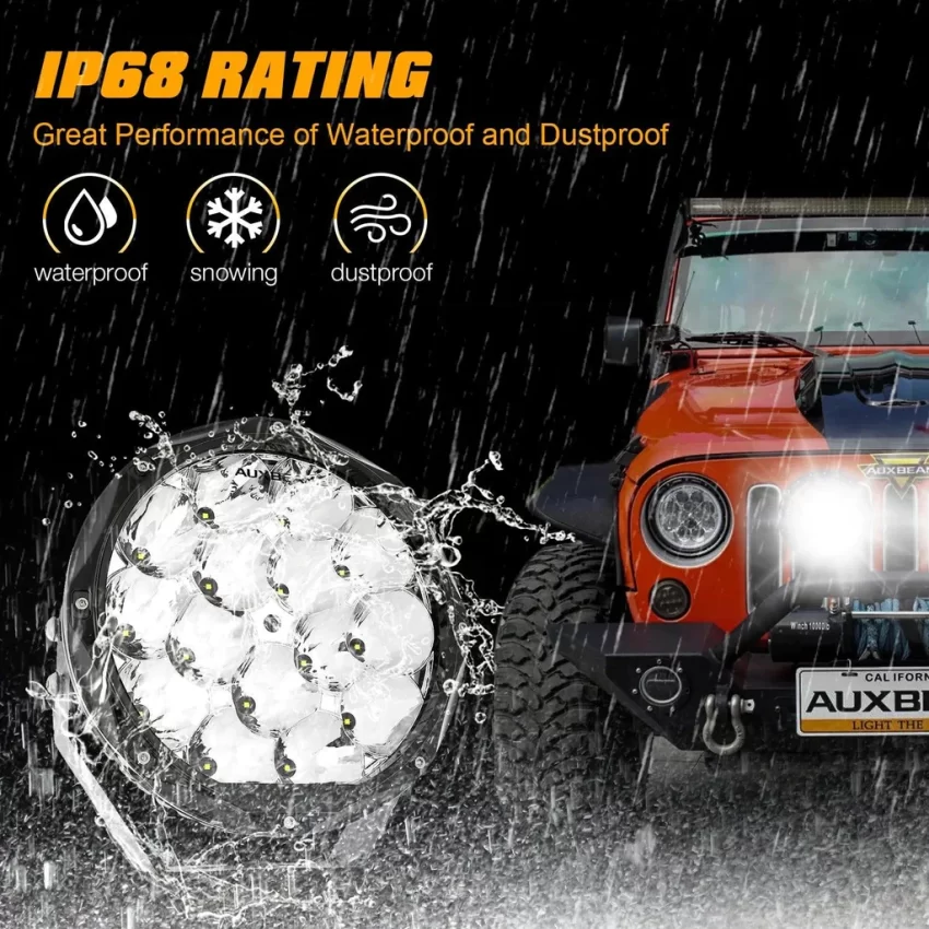 Auxbeam 8.5 Inch 150W Off Road Lights LED Driving Lights | Auxbeam LED Driving Lights | Auxbeam - Image 6