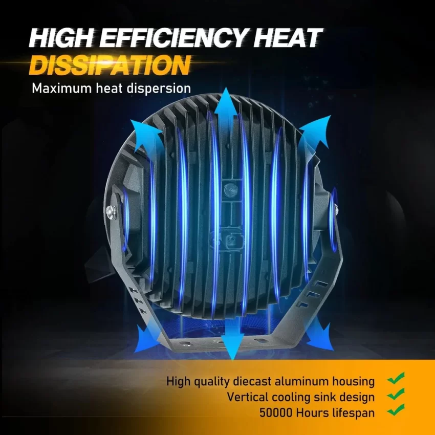 Auxbeam 9 Inch 270W 360-PRO Series LED Driving Lights | Auxbeam LED Driving Lights | Auxbeam - Image 6