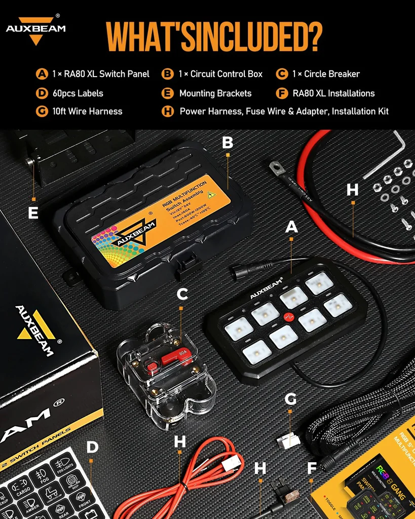 RA80 XL RGB Larger Size Switch Panel - Image 7