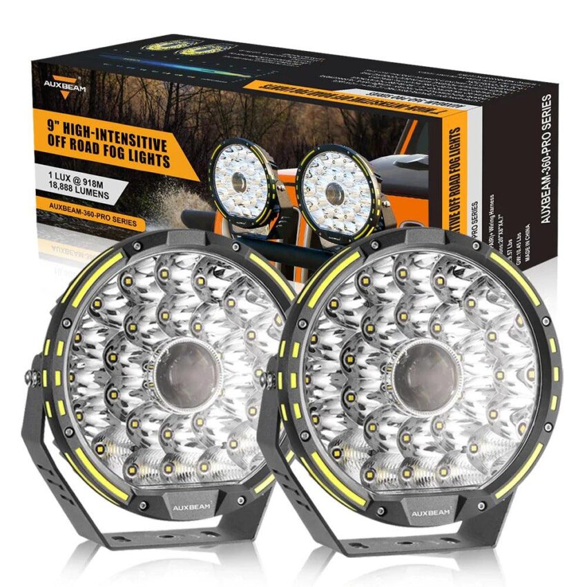 Auxbeam 9 Inch 270W 360-PRO Series LED Driving Lights | Auxbeam LED Driving Lights | Auxbeam