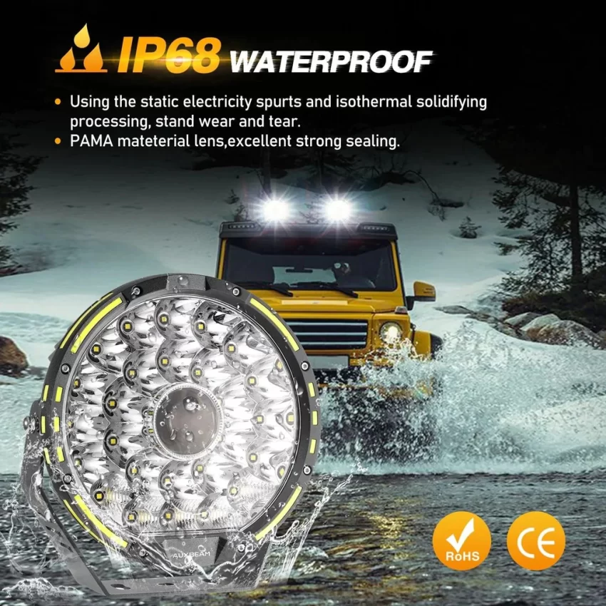 Auxbeam 9 Inch 270W 360-PRO Series LED Driving Lights | Auxbeam LED Driving Lights | Auxbeam - Image 8