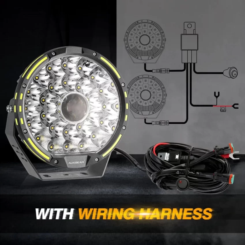 Auxbeam 9 Inch 270W 360-PRO Series LED Driving Lights | Auxbeam LED Driving Lights | Auxbeam - Image 9