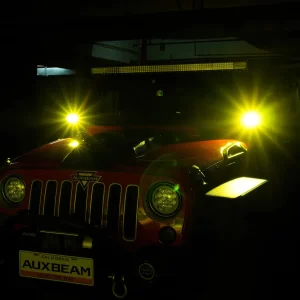 Auxbeam 4 Inch 72W Round Spot White/Amber LED POD Light - Clear Lens | Auxbeam | Auxbeam Auxiliary Lights - Image 11