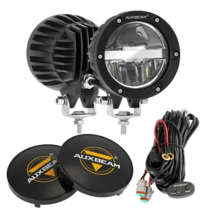 Auxbeam 4 Inch 110W Round OFF Road LED Pod Lights Combo Beam With Wiring Harness | Auxbeam | Auxbeam Auxiliary Lights - Image 16