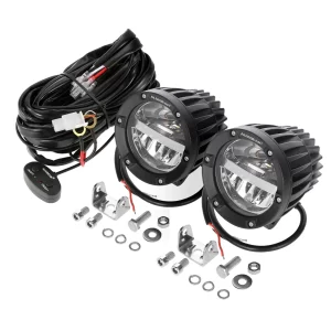 Auxbeam 4 Inch 110W Round OFF Road LED Pod Lights Combo Beam With Wiring Harness | Auxbeam | Auxbeam Auxiliary Lights - Image 9