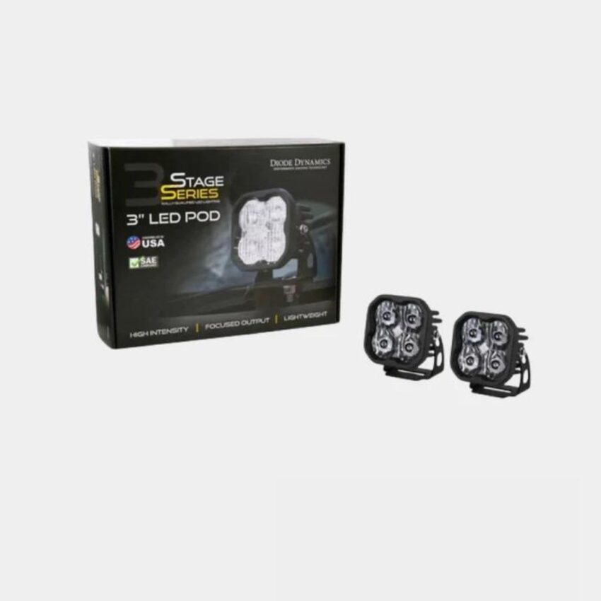Diode Dynamics Stage Series 3" White Max LED Pod (pair) - Diode Dynamics | Diode Dynamics  | Diode Dynamics Auxiliary Lights - Image 2