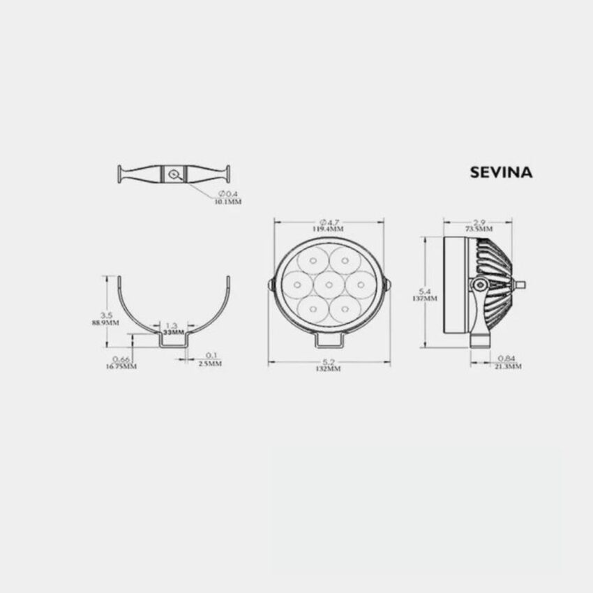 Clearwater Lights Auxiliary LED 20000LU - Dixi (Pair) | Clearwater Lights | Clearwater Auxiliary Lights - Image 2