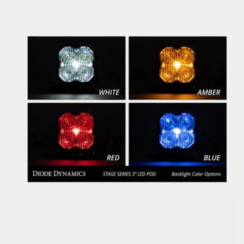 Diode Dynamics Stage Series 3" White Max LED Pod (pair) - Diode Dynamics | Diode Dynamics  | Diode Dynamics Auxiliary Lights - Image 4