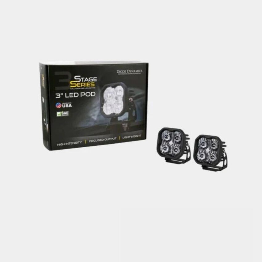 Diode Dynamics Stage Series 3" White Pro Backlit LED Pod (pair) - Diode Dynamics | Diode Dynamics  | Diode Dynamics Auxiliary Lights - Image 4