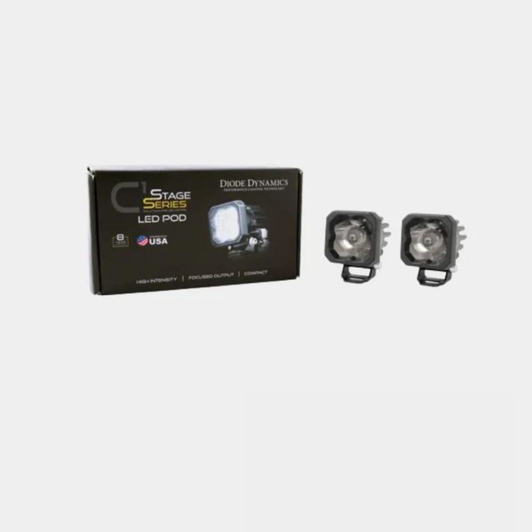 Diode Dynamics Stage Series 1" White Pro Backlit LED Pod (pair) - Diode Dynamics | Diode Dynamics | Diode Dynamics Auxiliary Lights - Image 4