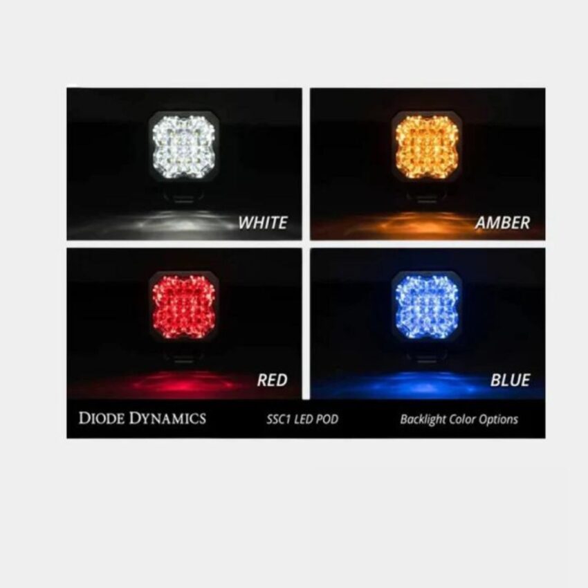Diode Dynamics Stage Series 1" White Sport Backlit LED Pod (pair) - Diode Dynamics | Diode Dynamics  | Diode Dynamics Auxiliary Lights - Image 5